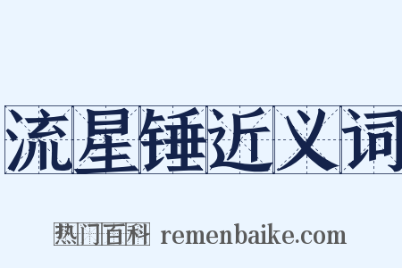 流星锤近义词是什么意思的图片